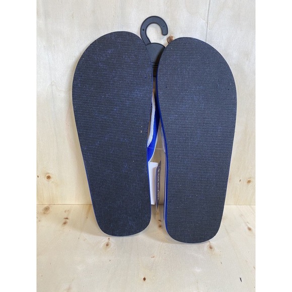 New York Mets Sewn Patch Team Logo Flip Flops Blue and Orange New Sz‎ XL 13-14 - Picture 8 of 8